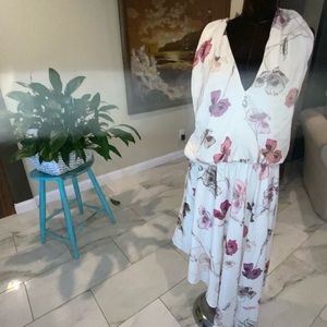 Formal White Floral Dress by Guess Marcianno